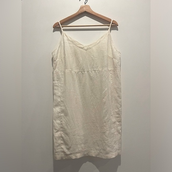 Eileen Fisher Dresses & Skirts - Eileen Fisher Ivory Linen Slip Dress